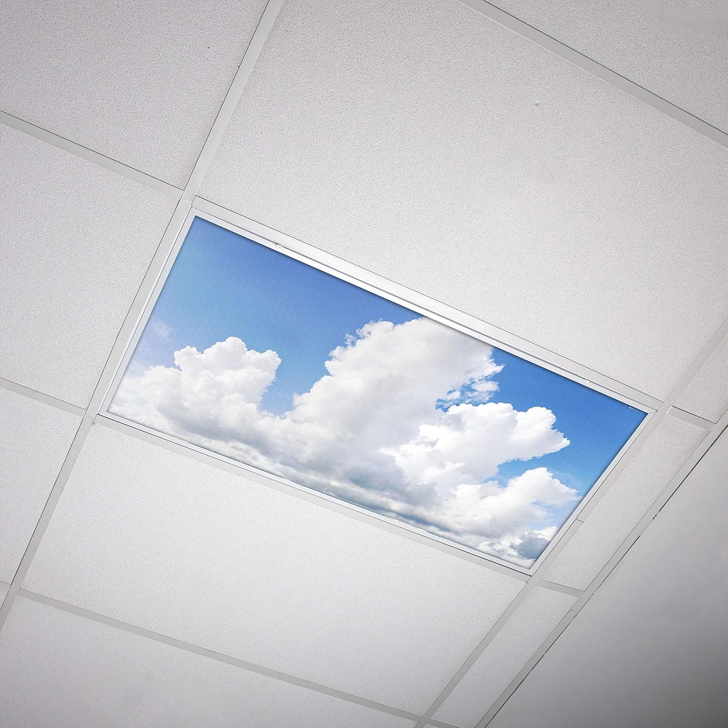 Fluorescent Light Cover for Classroom Ceiling Lights Clouds