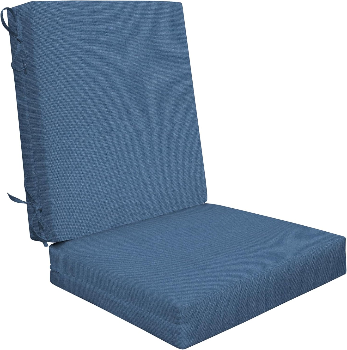 Honeycomb Highback Dining Chair Cushion for Indoor Outdoor Use