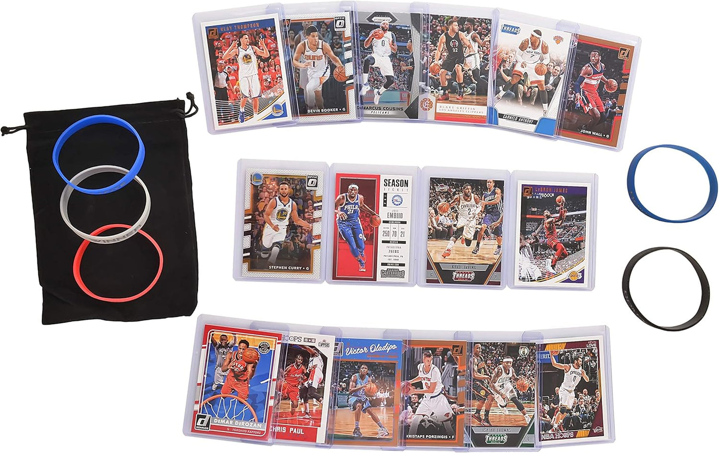 Basketball Cards Gift Bundle with Curry, Lebron, and More