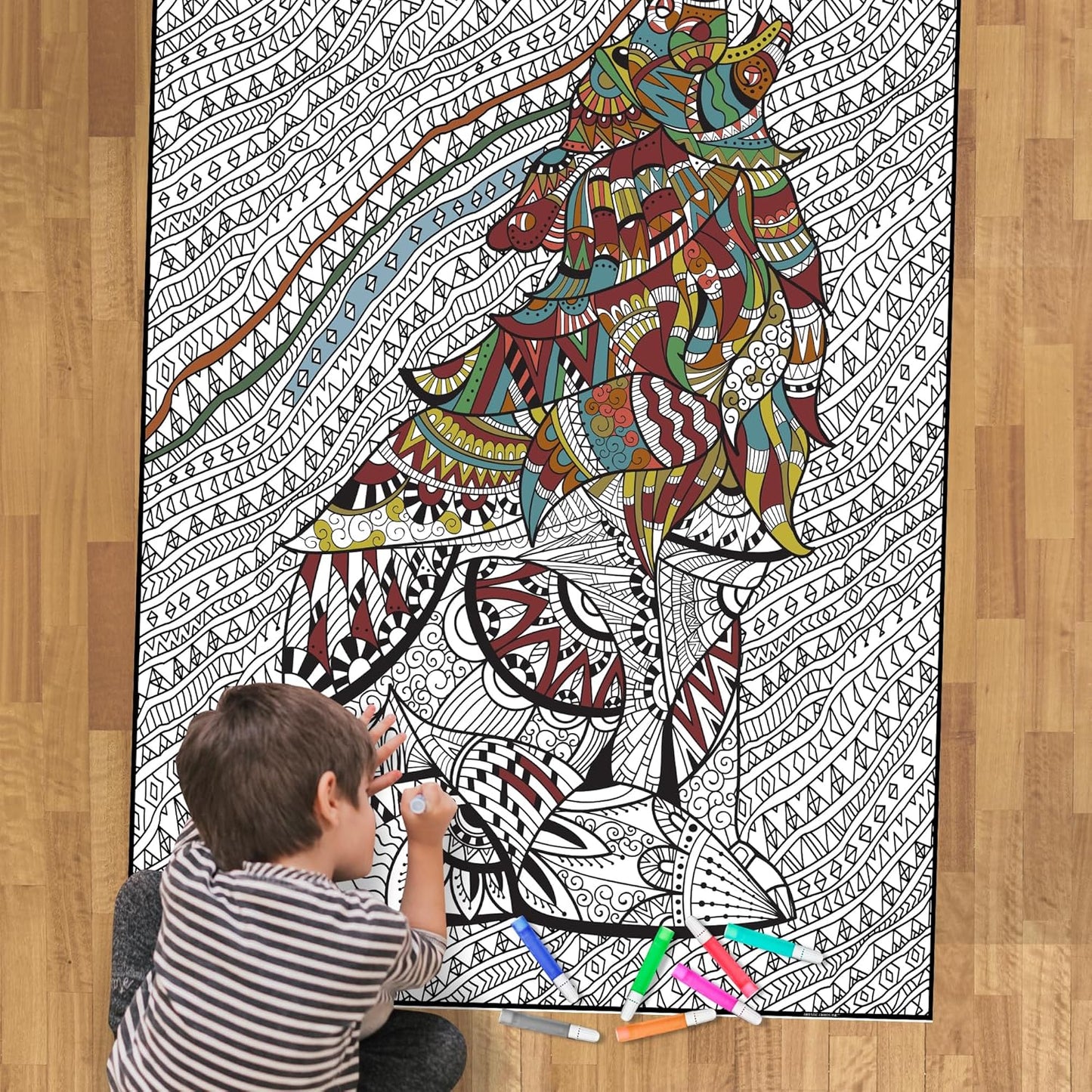 Giant Coloring Poster for Kids & Adults - Premium Jumbo Sheets