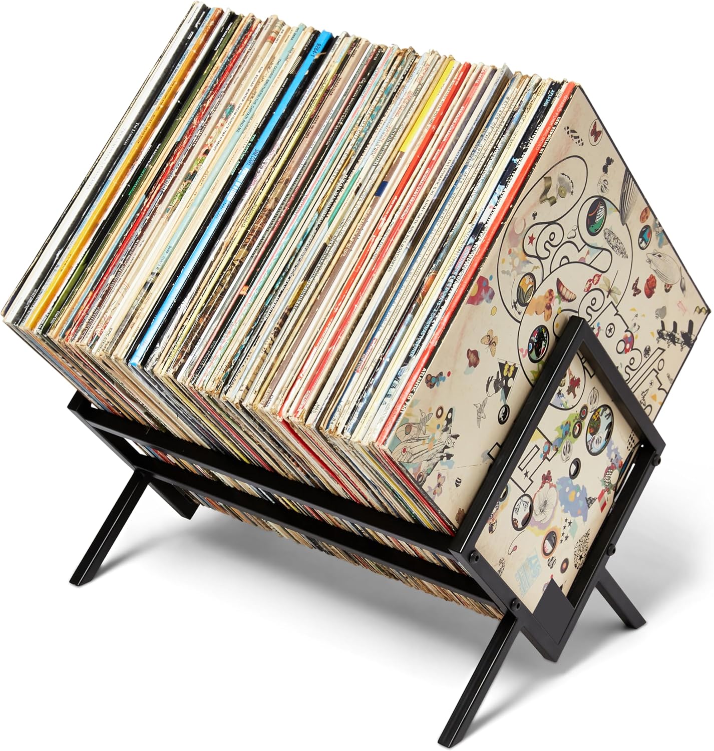 Modern Vinyl Record Storage Racks for 200 LPs - Sleek Design