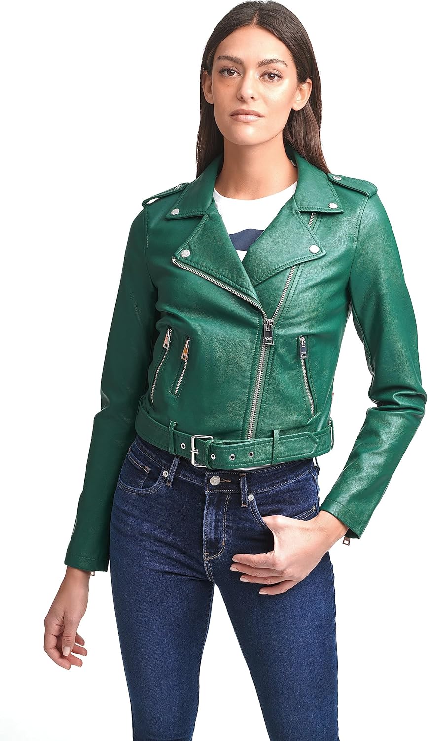 Levi's Women's Belted Faux Leather Moto Jacket for All Sizes