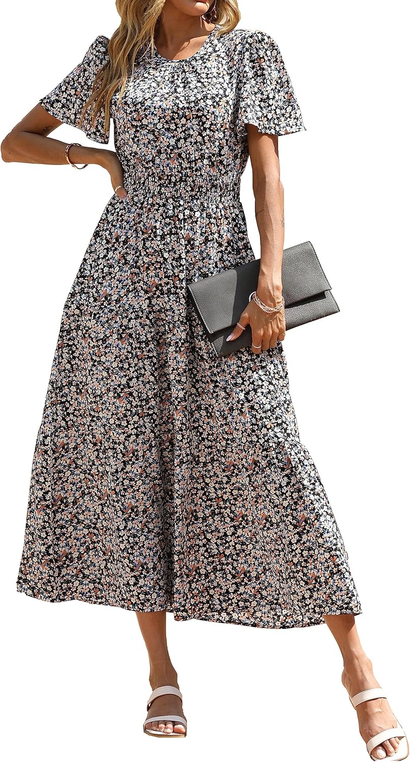 Bohemian Floral Maxi Dress for Women - Elegant Summer Style