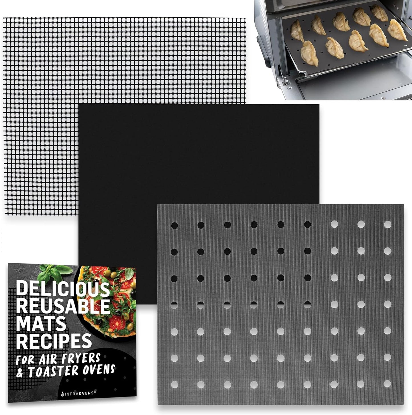 INFRAOVENS Reusable Perforated Liners - Bake Better!
