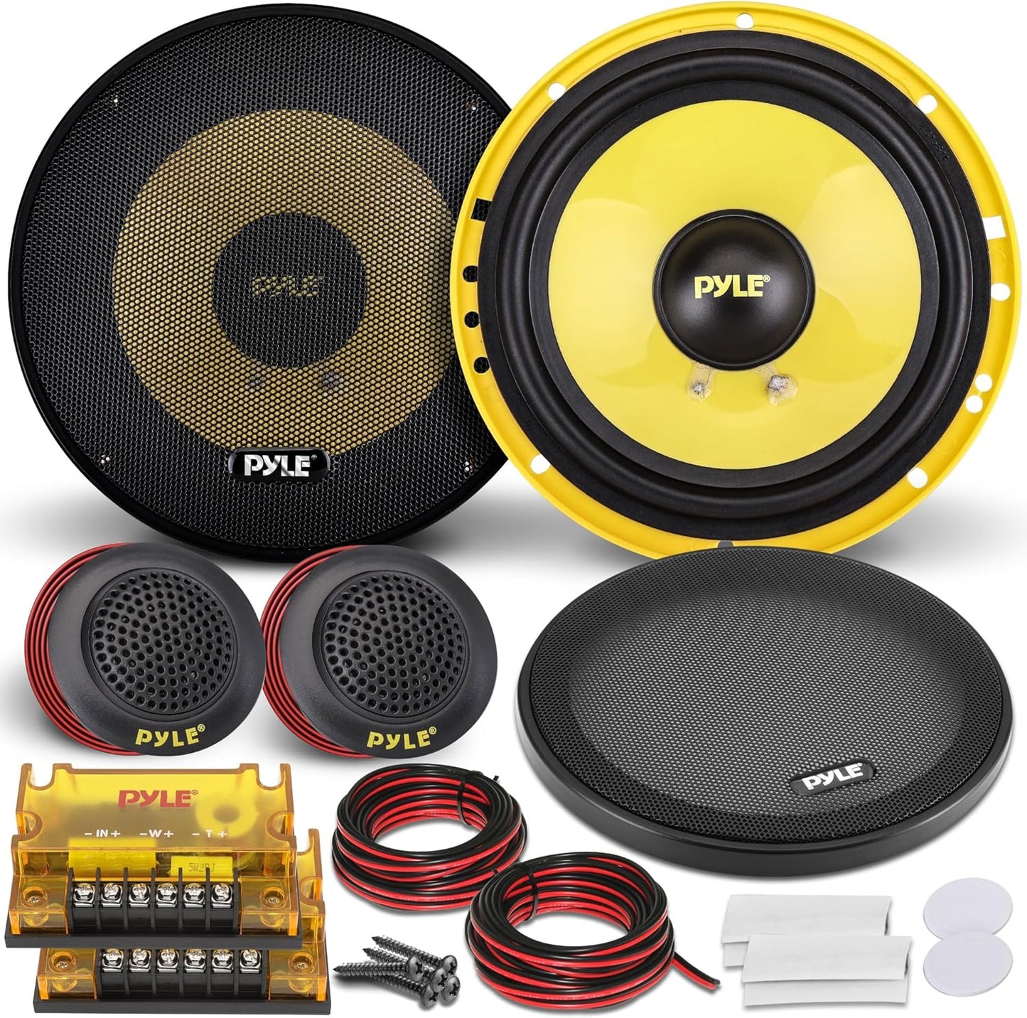 Pyle 2 Way Custom Component Speaker System - 6.5 400 Watt