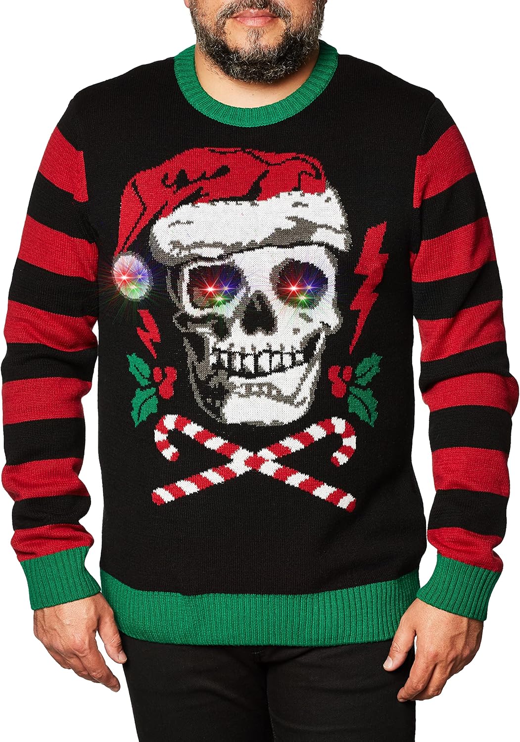 Light Up Ugly Christmas Sweater with LEDs for Holiday Fun