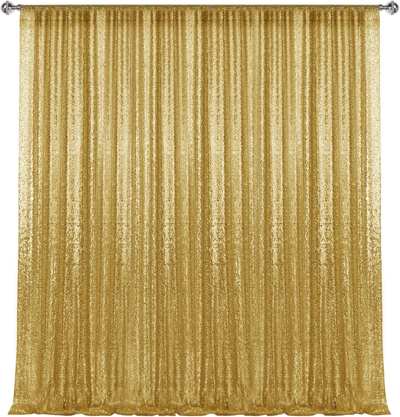 Gold Sequin Backdrop Curtain for Stunning Photography Decor
