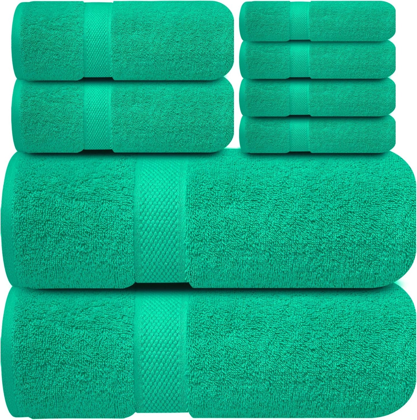 Luxury 100% Cotton Towel Set for a Plush Bathroom Experience