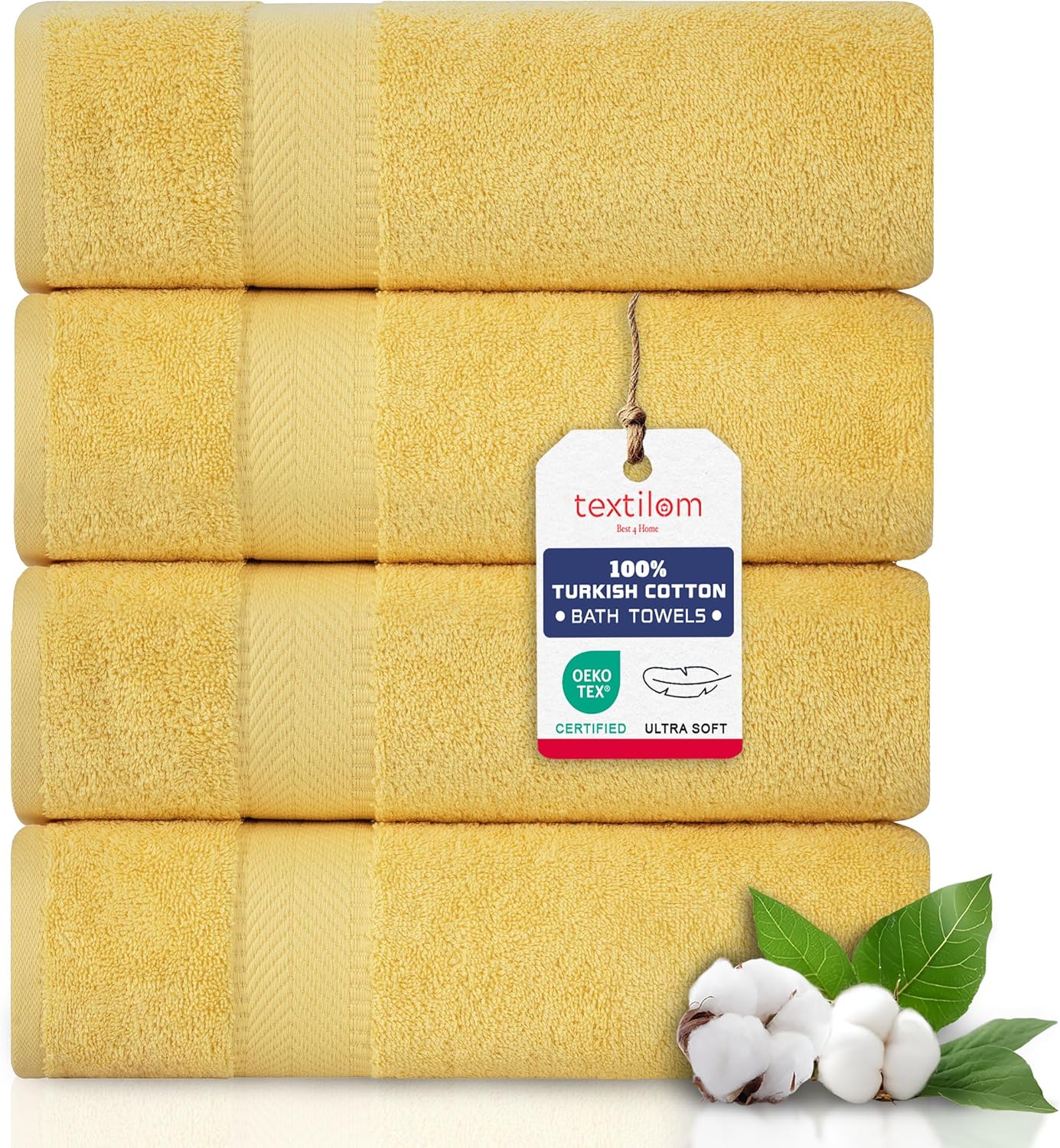 TEXTILOM Bath Towel Set - Soft, Absorbent, Quick Dry Towels