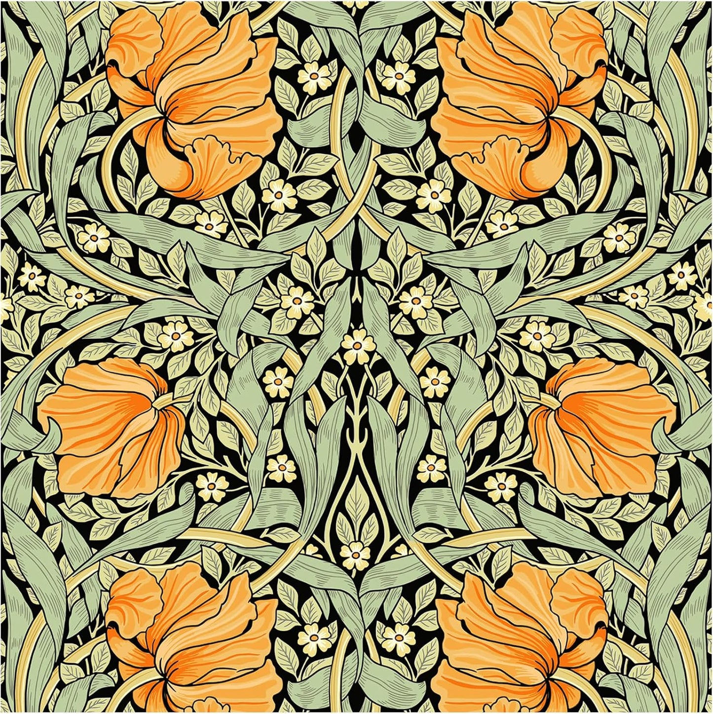 Vintage Floral Peel and Stick Wallpaper for Home Decor