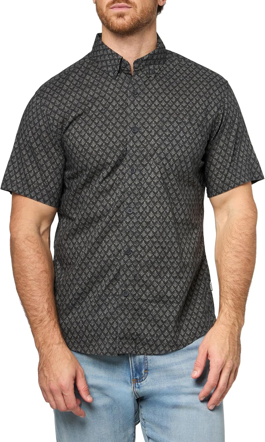 Eddie Bauer Mens Printed Baja Shirt for Comfortable Style