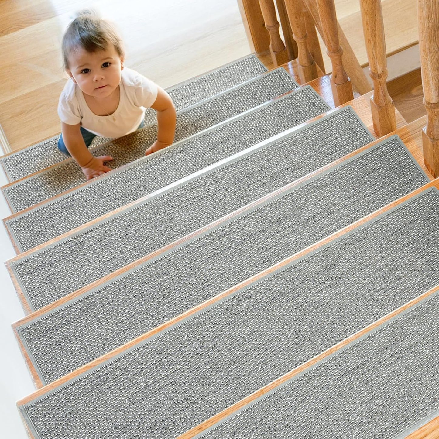 Stair Treads Non Slip for Wooden Steps Indoor 15 Pack 8in X 30in