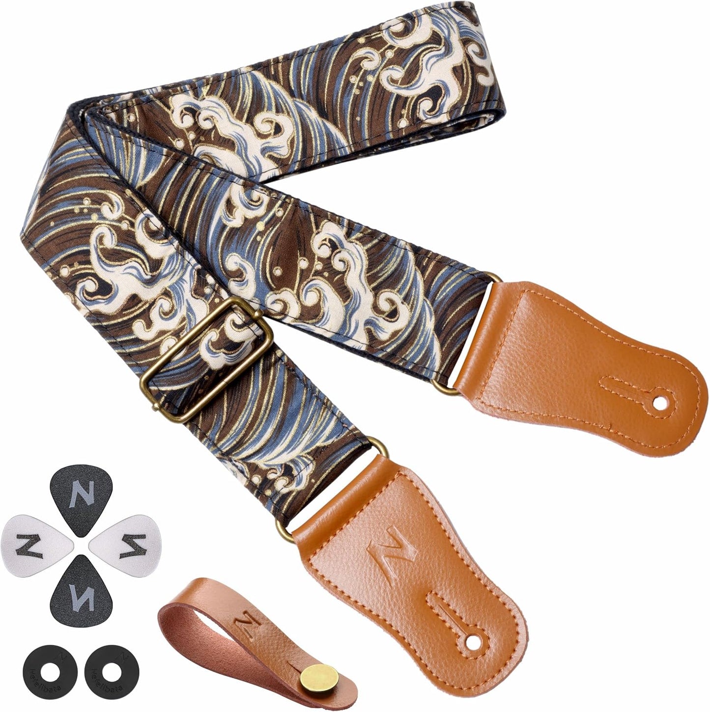 Nefelibata Cotton Guitar Strap Kit - Ultimate Convenience