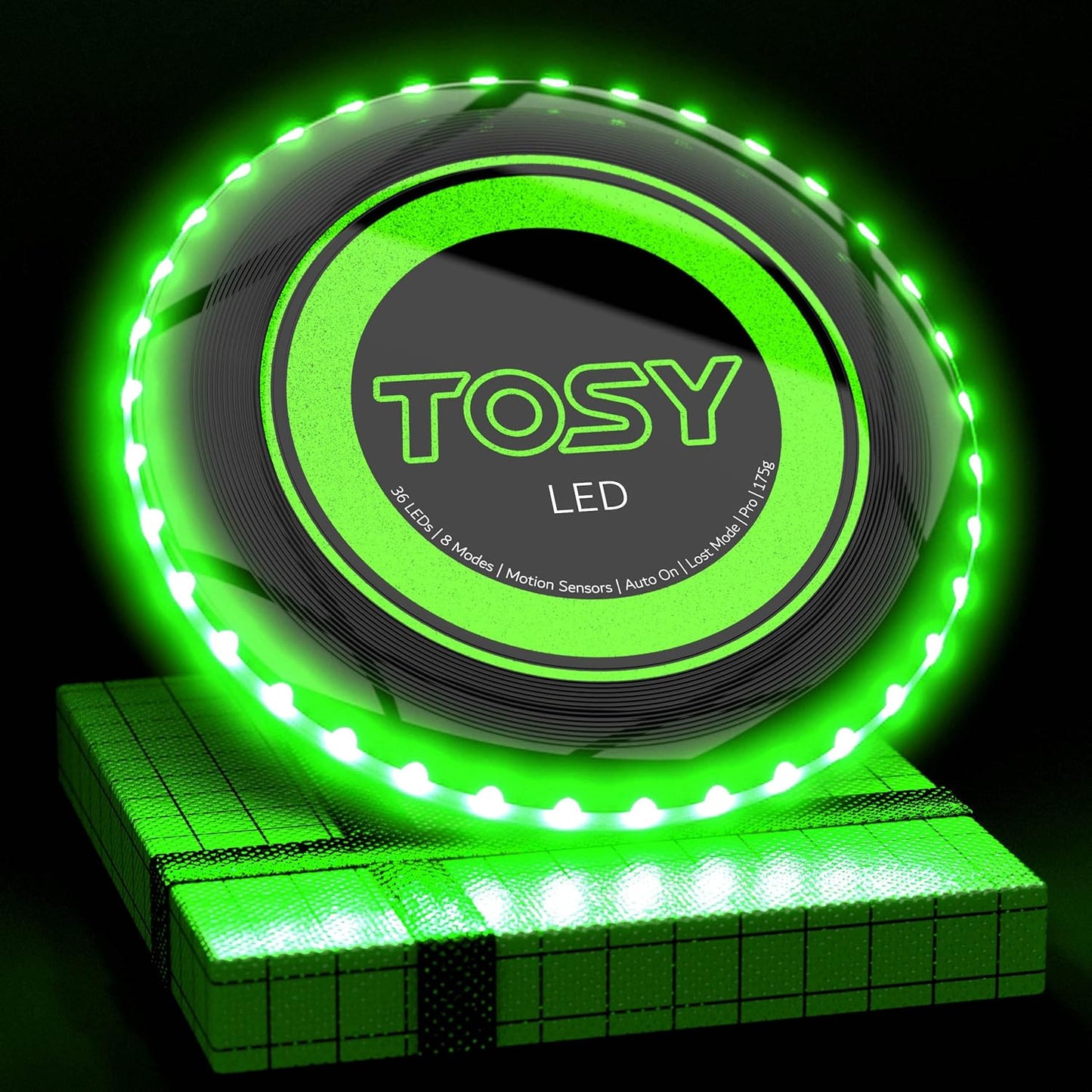 RGB Flying Disc: Ultra Bright LEDs, Smart Modes, Rechargeable - Perfect Gift!