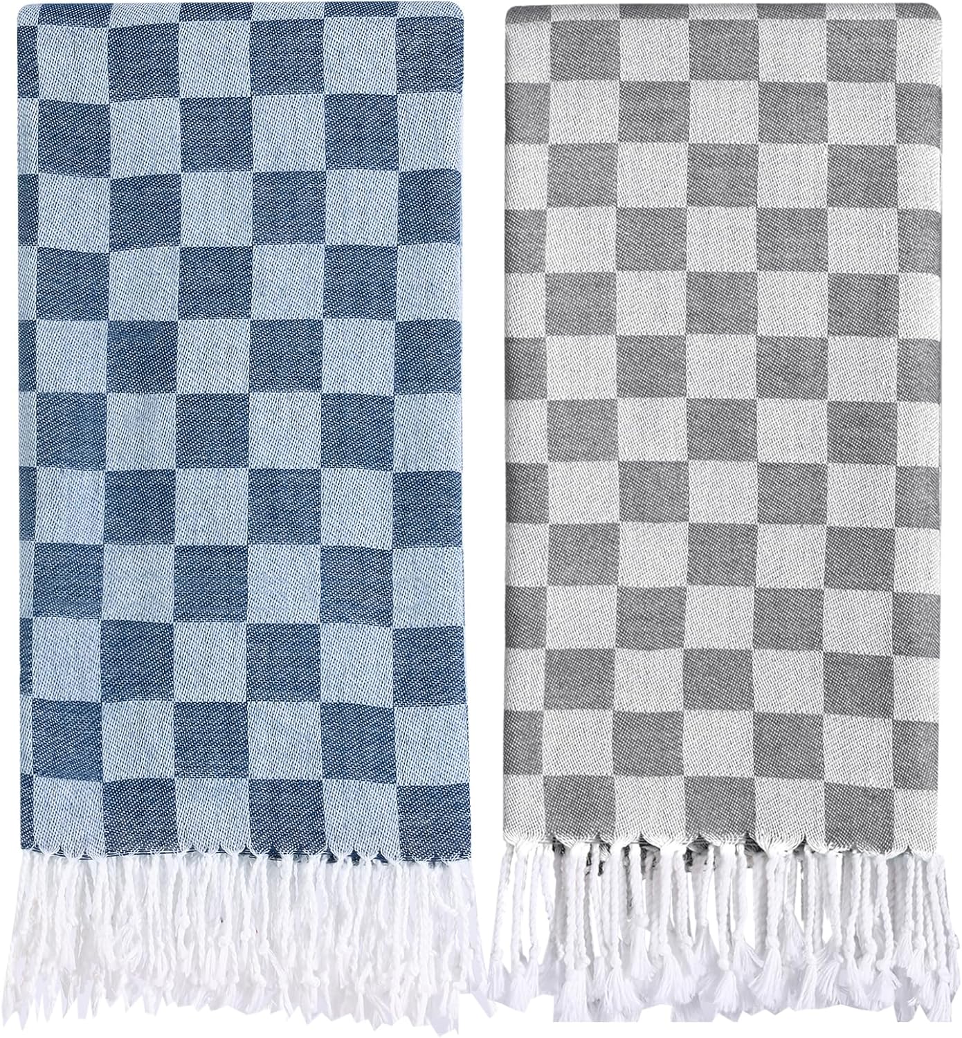 Antfuny Checkered Plaid Yoga Blanket: Extra Large Comfort