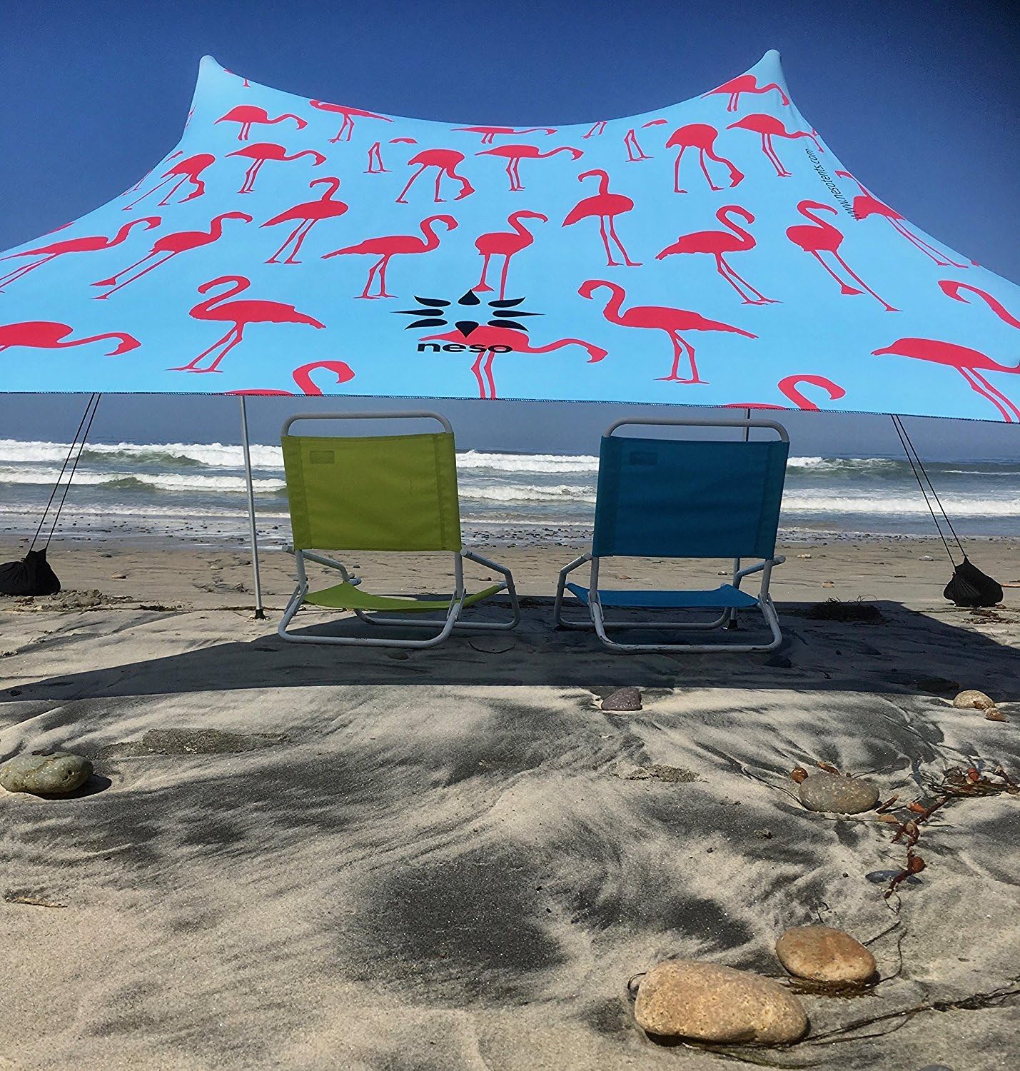 Neso Portable Beach Tent Sun Shelter with Sand Anchor for Fun