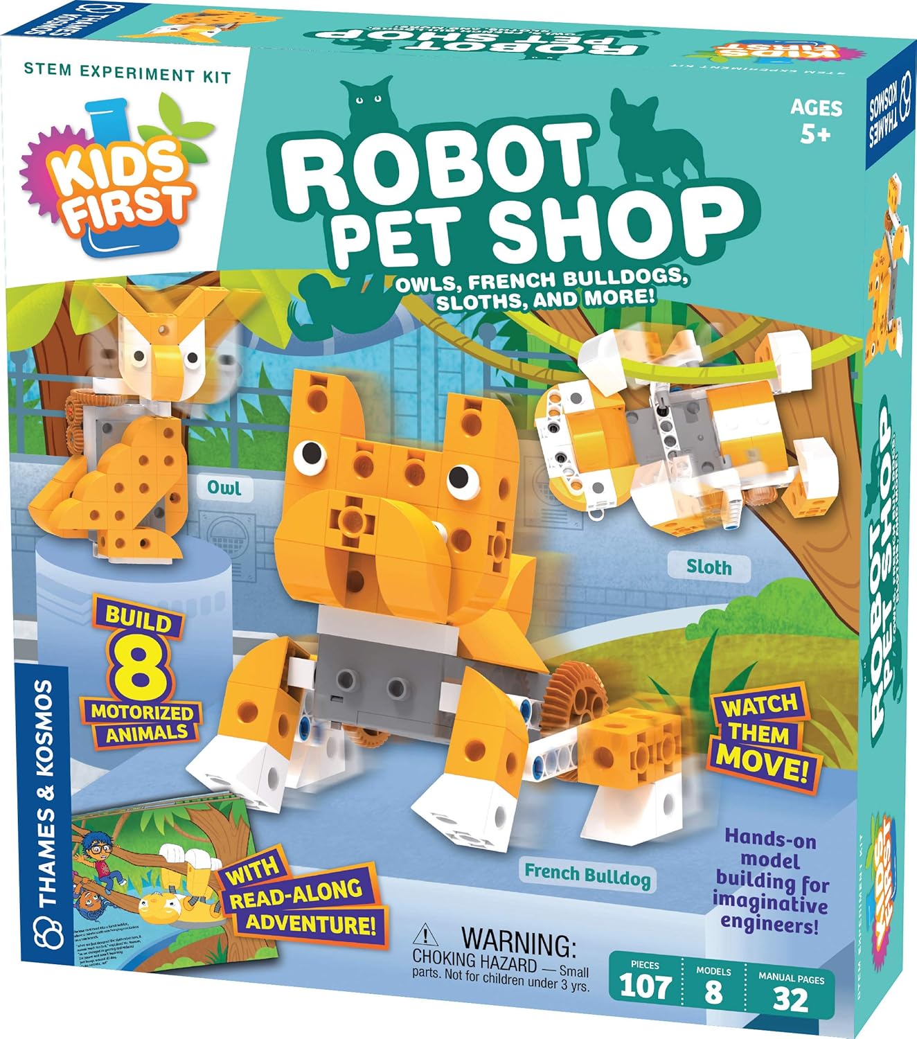 Build 8 Adorable Motorized Robot Pets | STEM Kit for Young Engineers