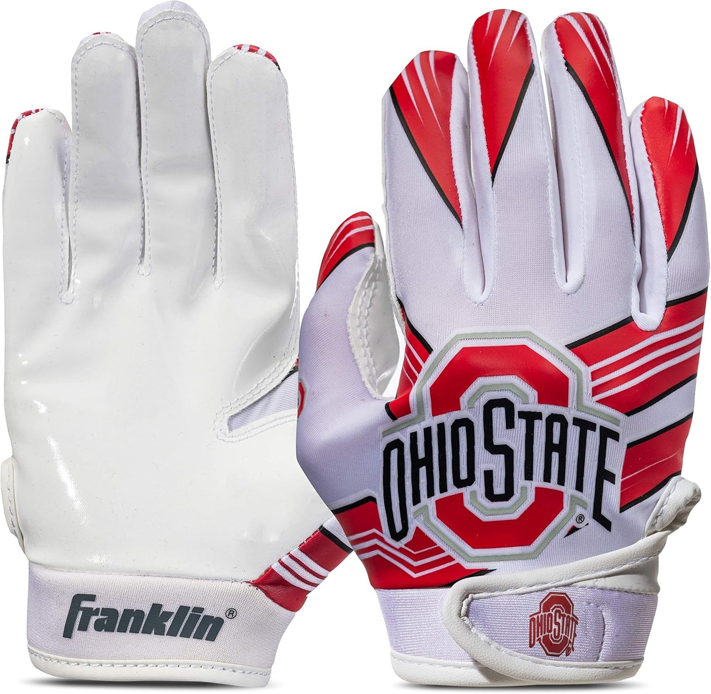 NCAA Youth Receiver Gloves - Team Logos & Silicone Palm - Perfect for Games!