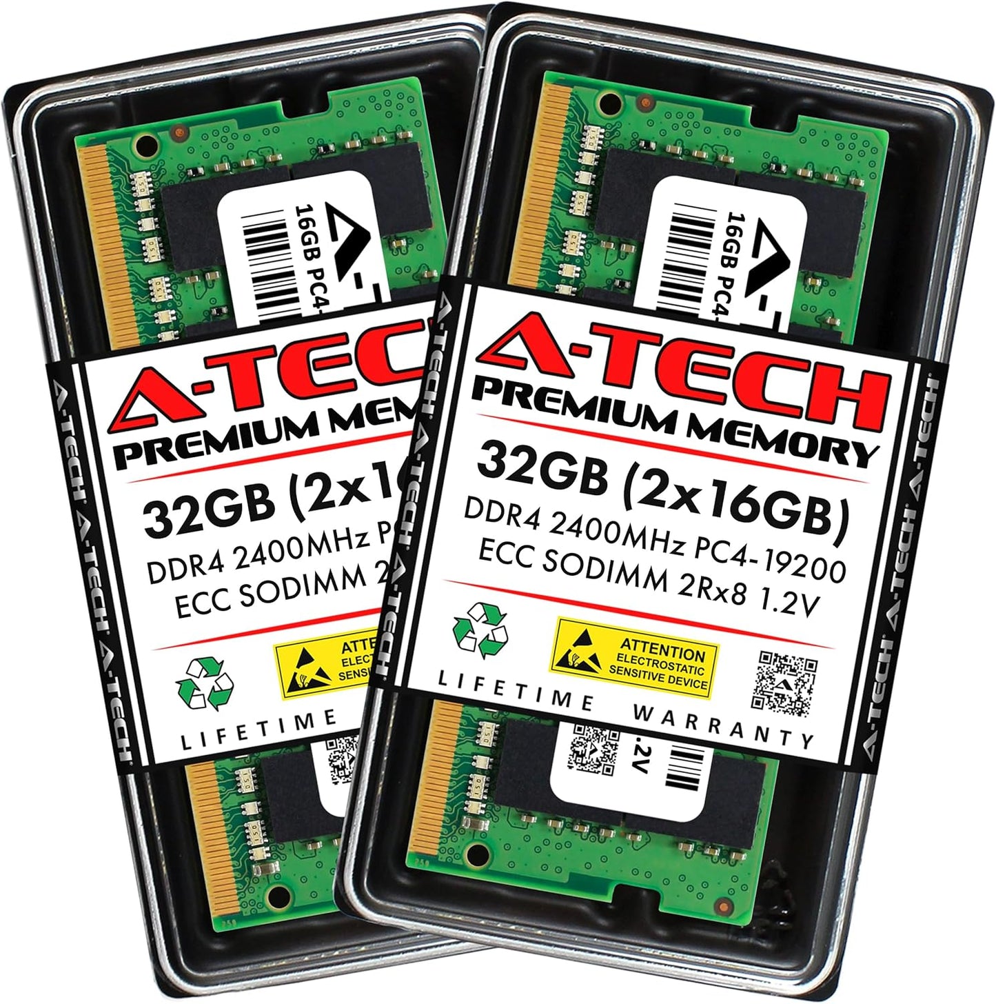 A-Tech 32GB DDR4 2400MHz ECC SODIMM Memory Upgrade Kit