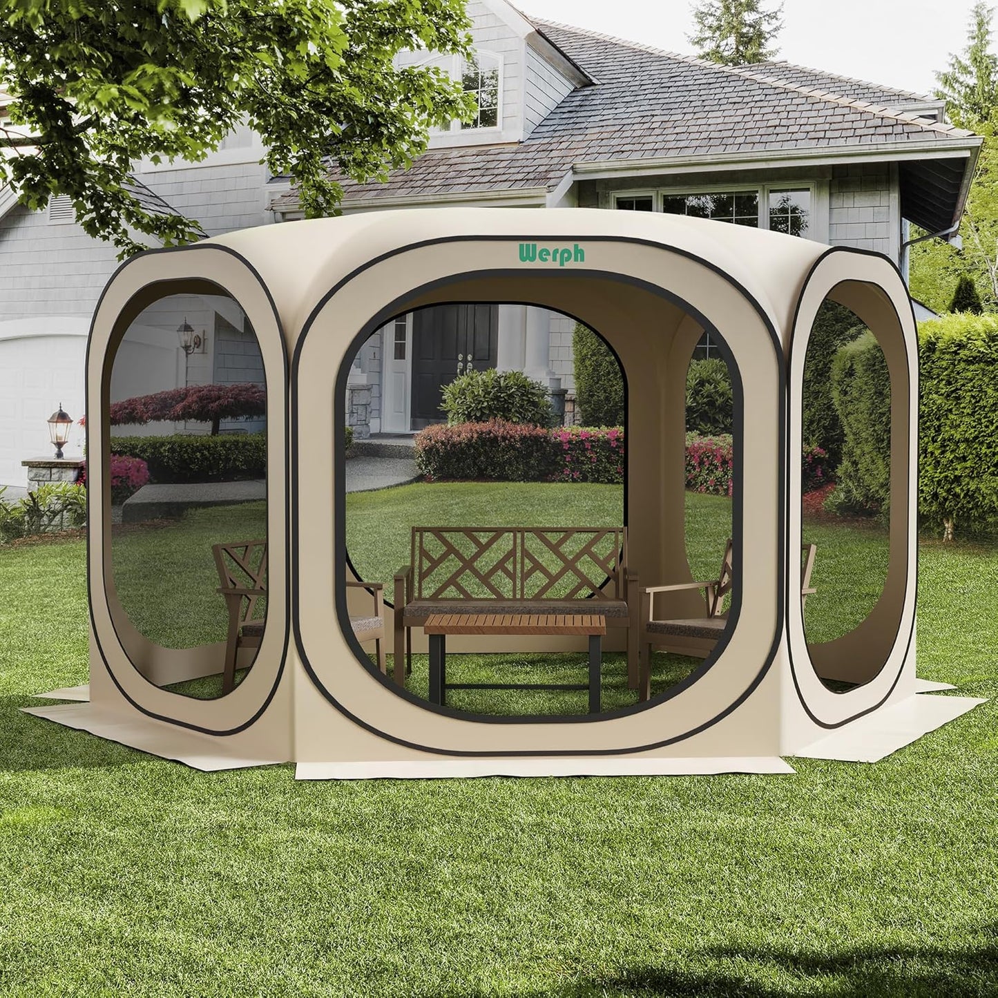 Portable Pop Up Screen Tent Canopy for Outdoor Gatherings