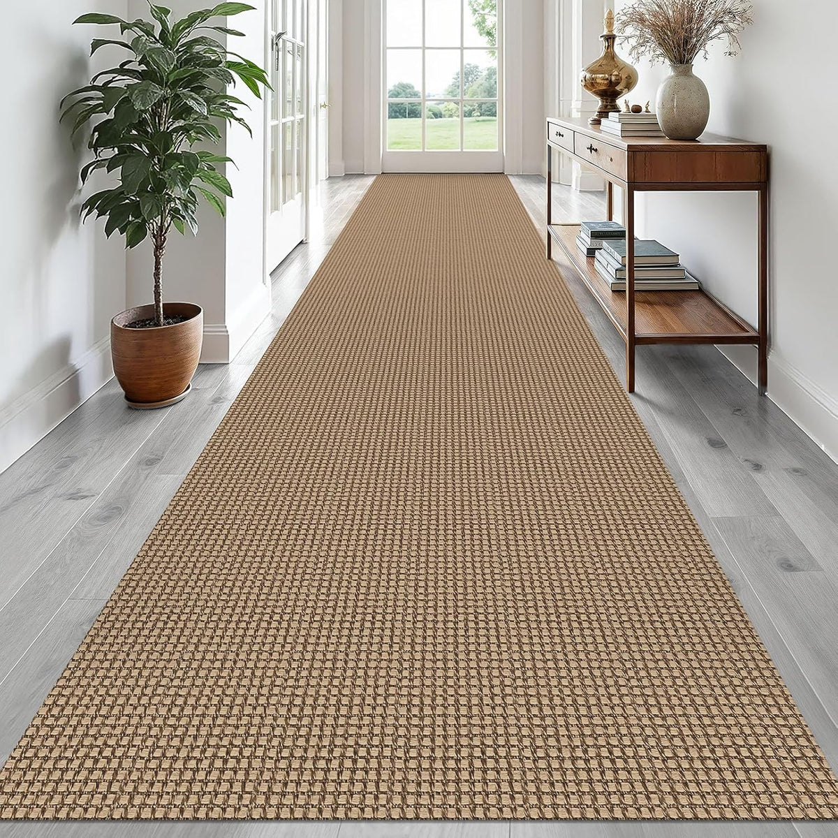 EARTHALL Runner Rug 3x20 Ft Washable Non Slip Entryway Runner