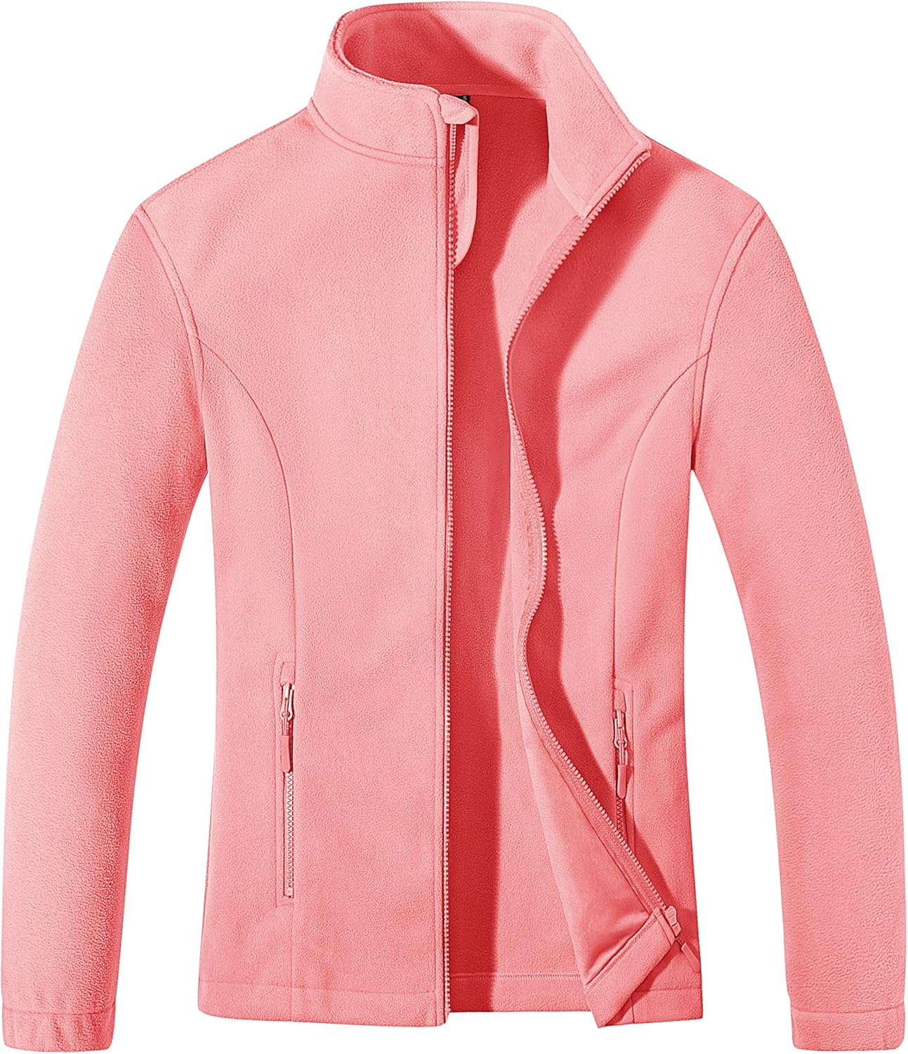 MAGCOMSEN Women's Fleece Jacket Zip Up Coat for Winter Wear