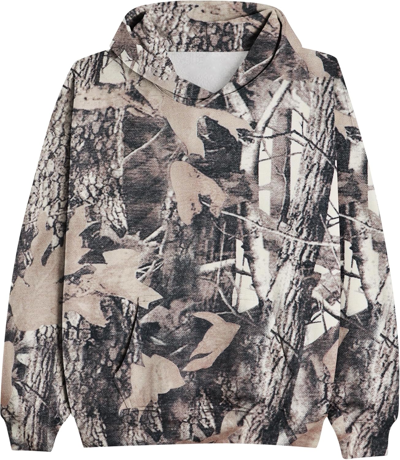 Camo Hoodie for Women Oversized Long Sleeve Fleece Sweatshirt