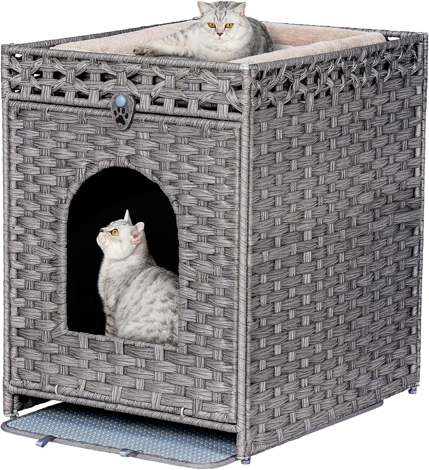 Snughome Cat Litter Box Enclosure Furniture for Cats