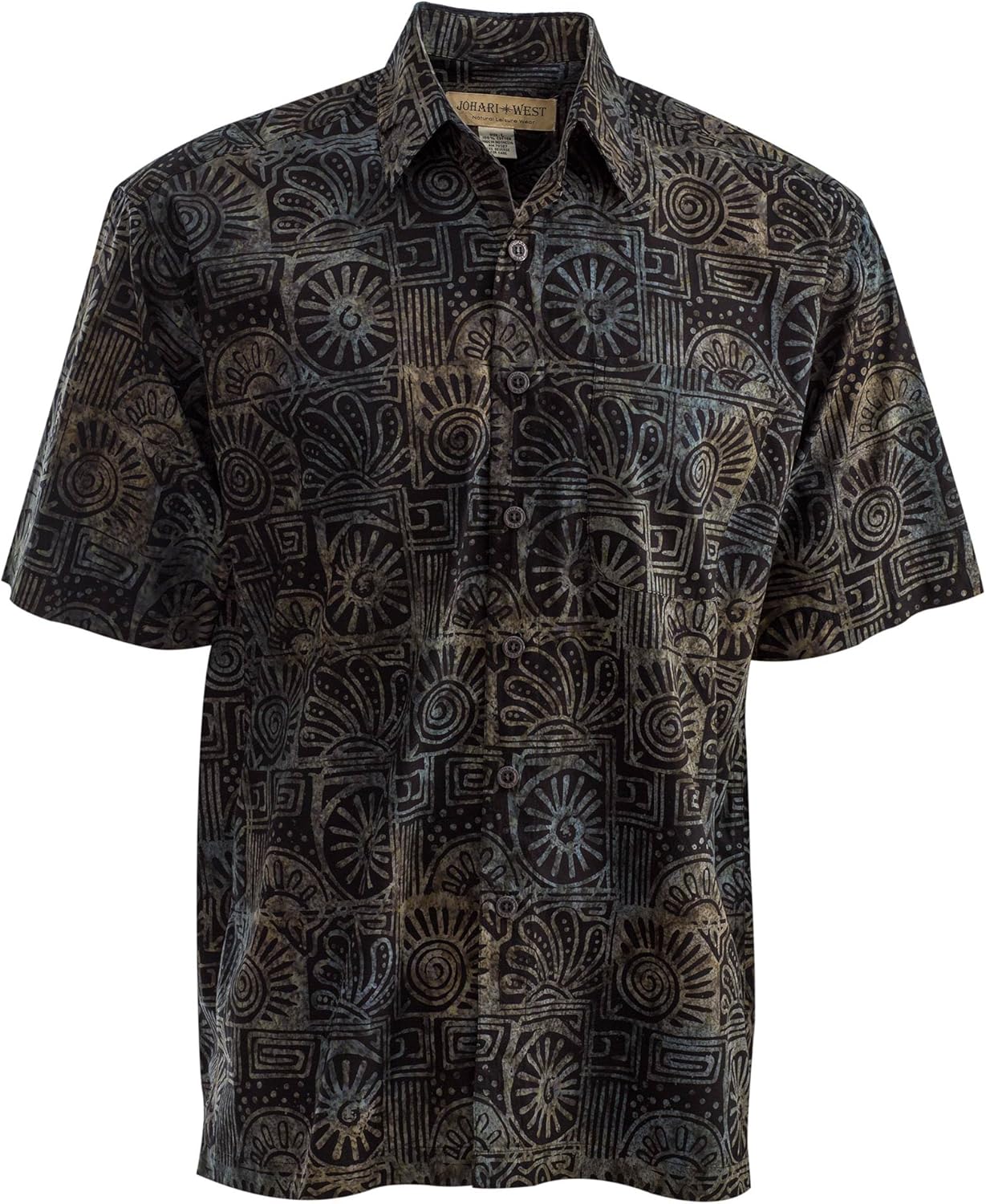 Indo Bay Tropical Hawaiian Cotton Batik Shirt - Unique Style