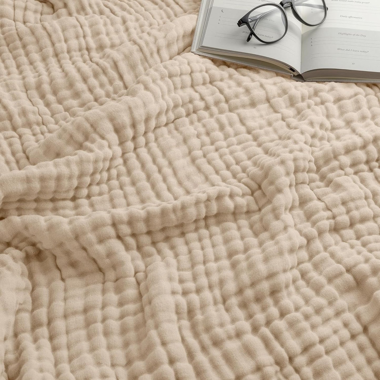 Comfy Cubs Muslin Blanket for Adults King - Soft & Breathable