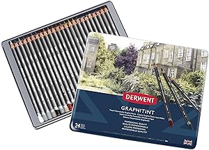 Derwent Graphitint Pencils Set of 24 for Creative Artists