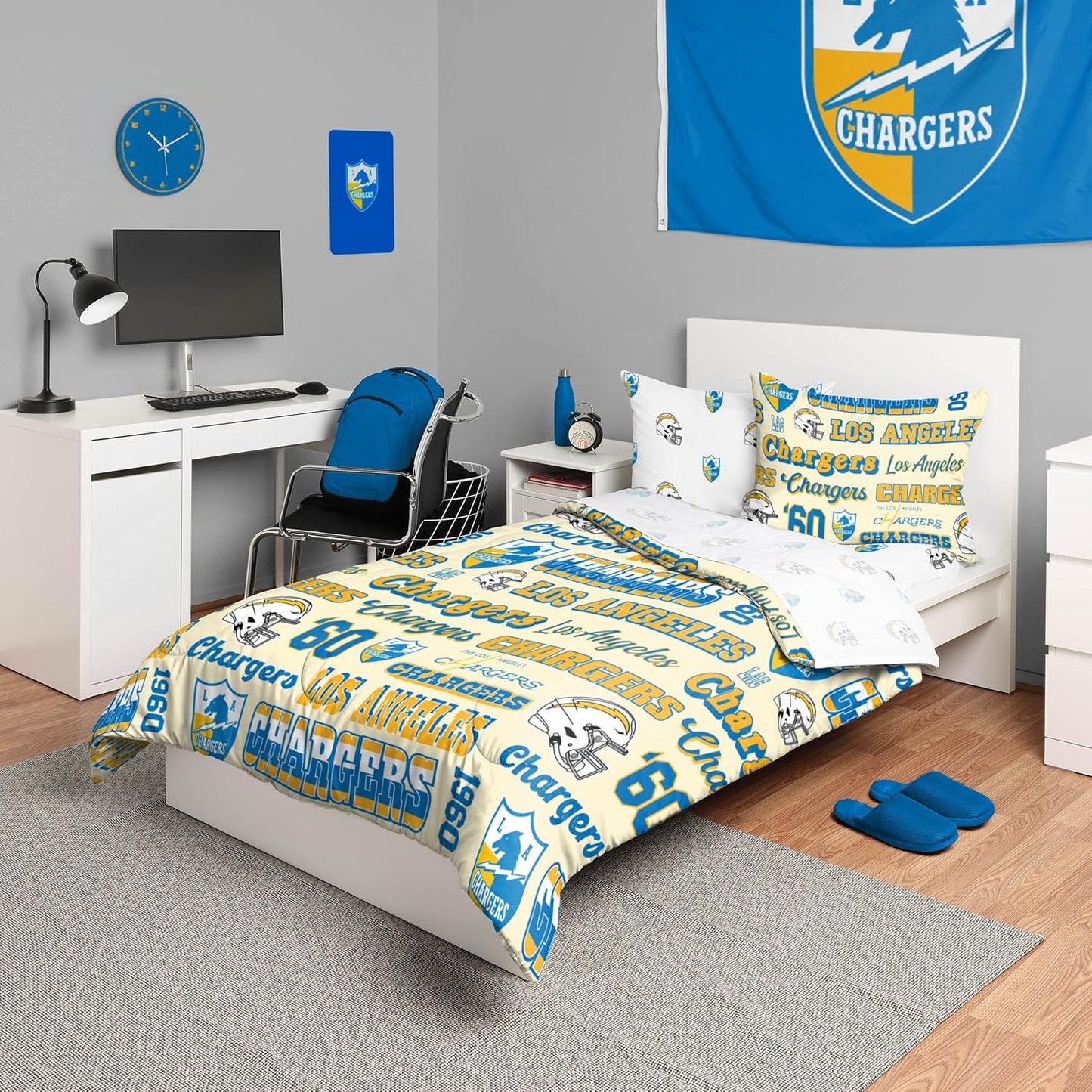 NFL Team Logo Bed in a Bag Comforter Set for Ultimate Fans