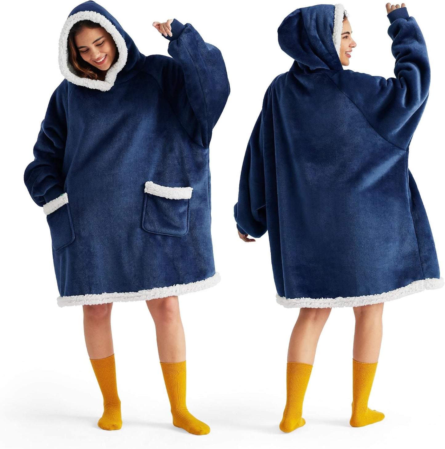 Bedsure Sherpa Hoodie Blanket - Cozy Gift for All!