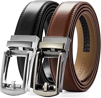 CHAOREN Click Belt for Men - Adjustable Dress Belt Gift Set