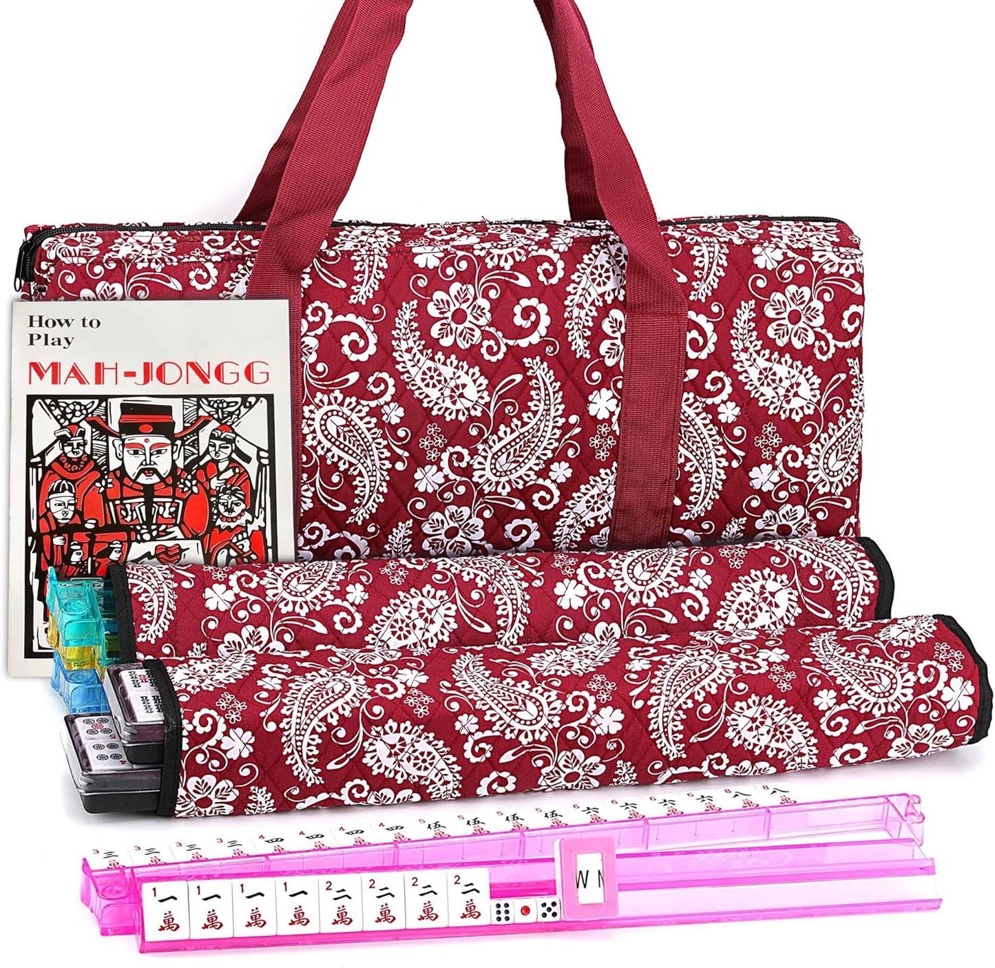 Mose Cafolo American Mahjong Game Set with Stylish Carrying Bag