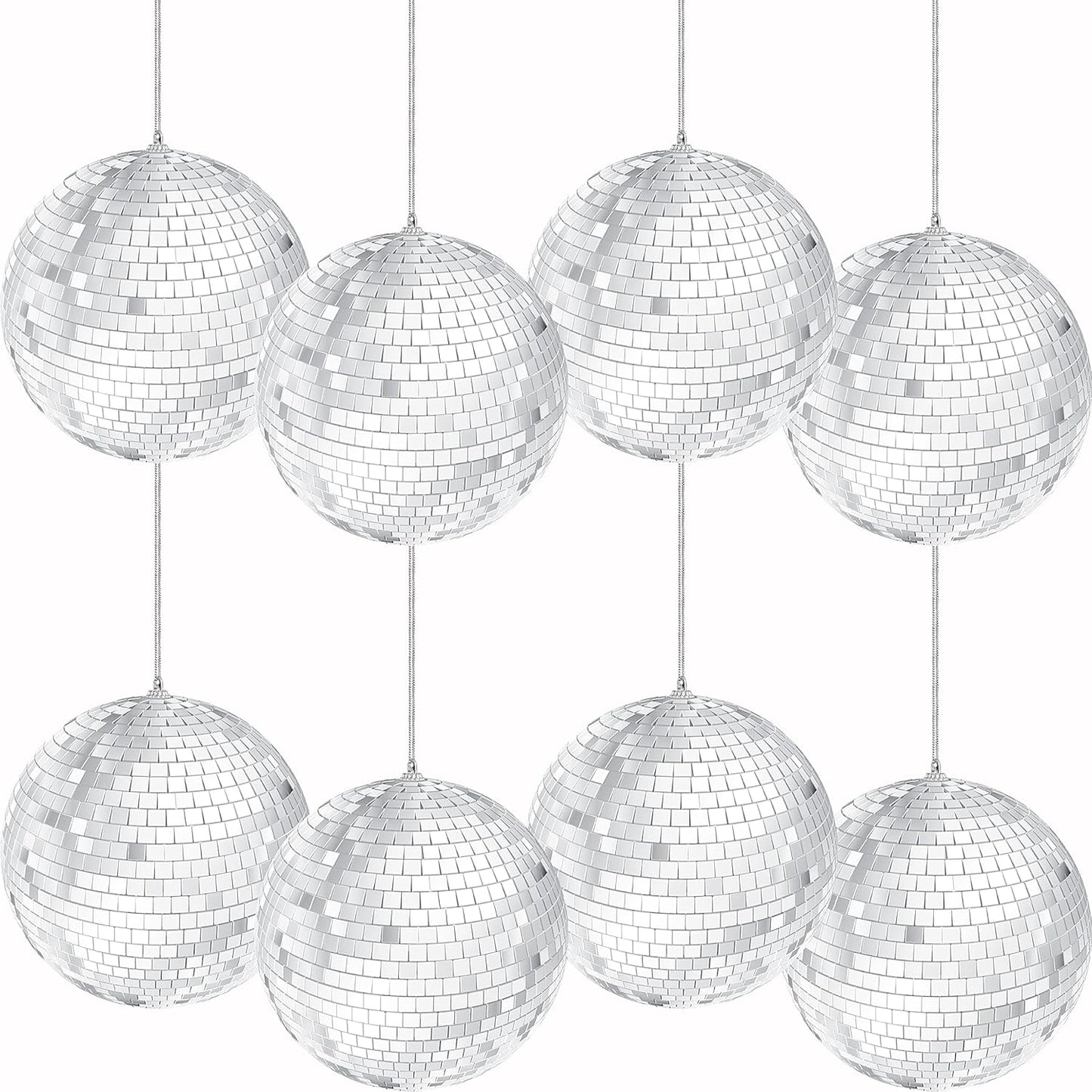 Mirror Disco Ball with String for Easy Hanging and Reflection