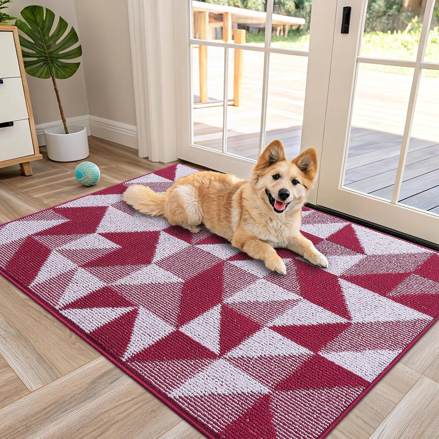 OLANLY Large Indoor Door Mat Washable 48x32 for Entryway