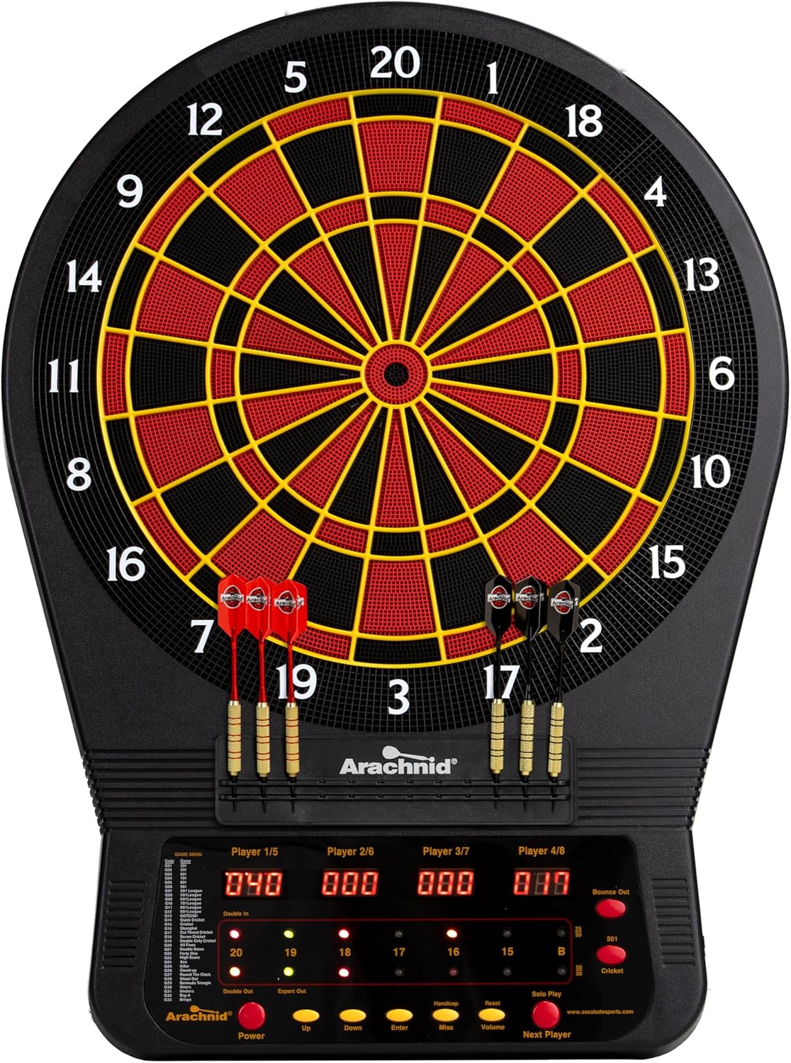 Arachnid Cricket Pro 650 Electronic Dartboard for Ultimate Play