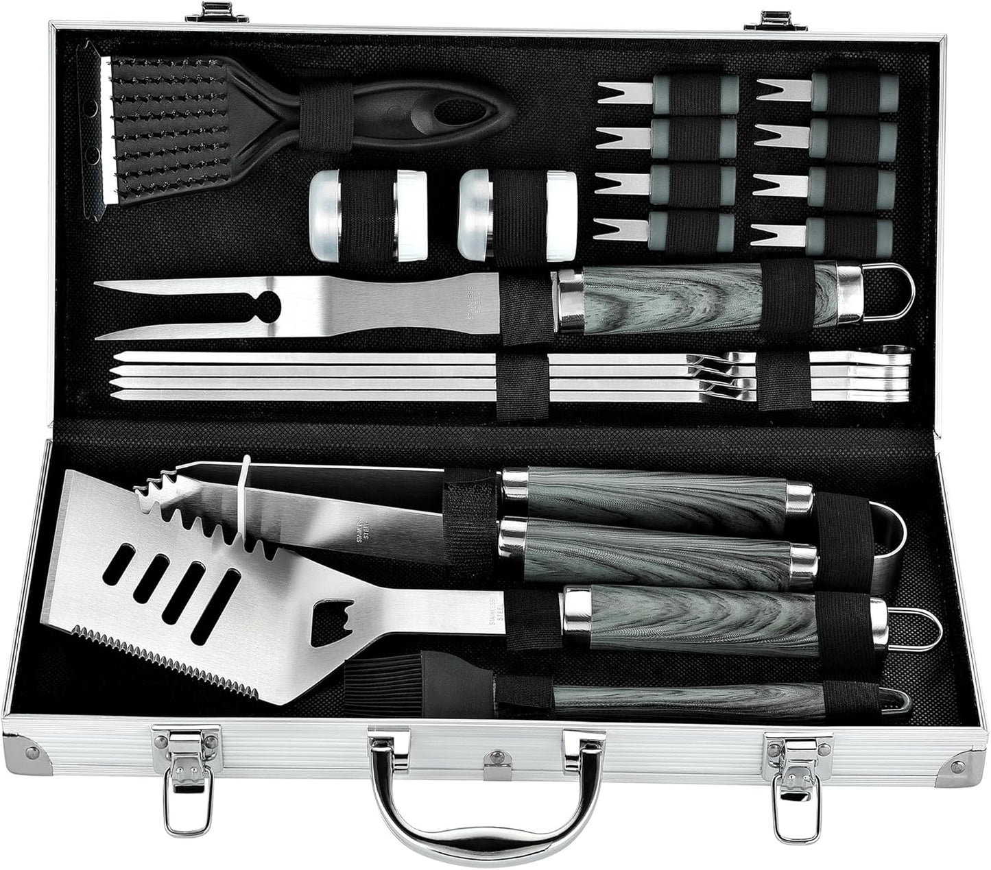 Heavy Duty BBQ Grill Tool Set - Perfect Gift for Grilling Lovers