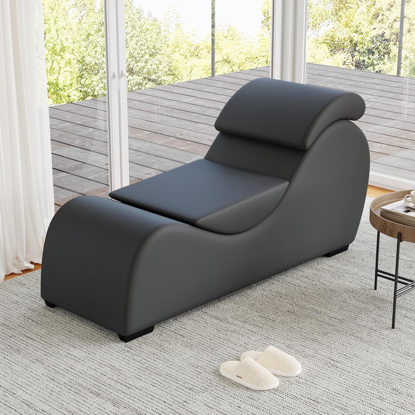 Kingway Yoga Chaise: Stretch & Relax in Grey!