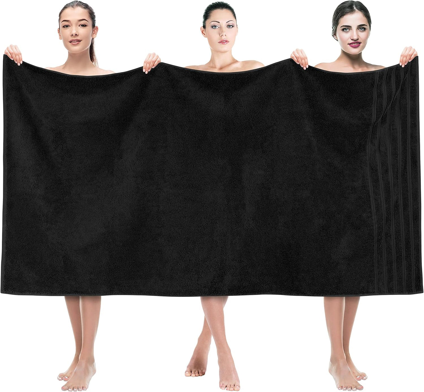 Oversized Luxury Bath Towels 35x70 in 100% Cotton for Comfort