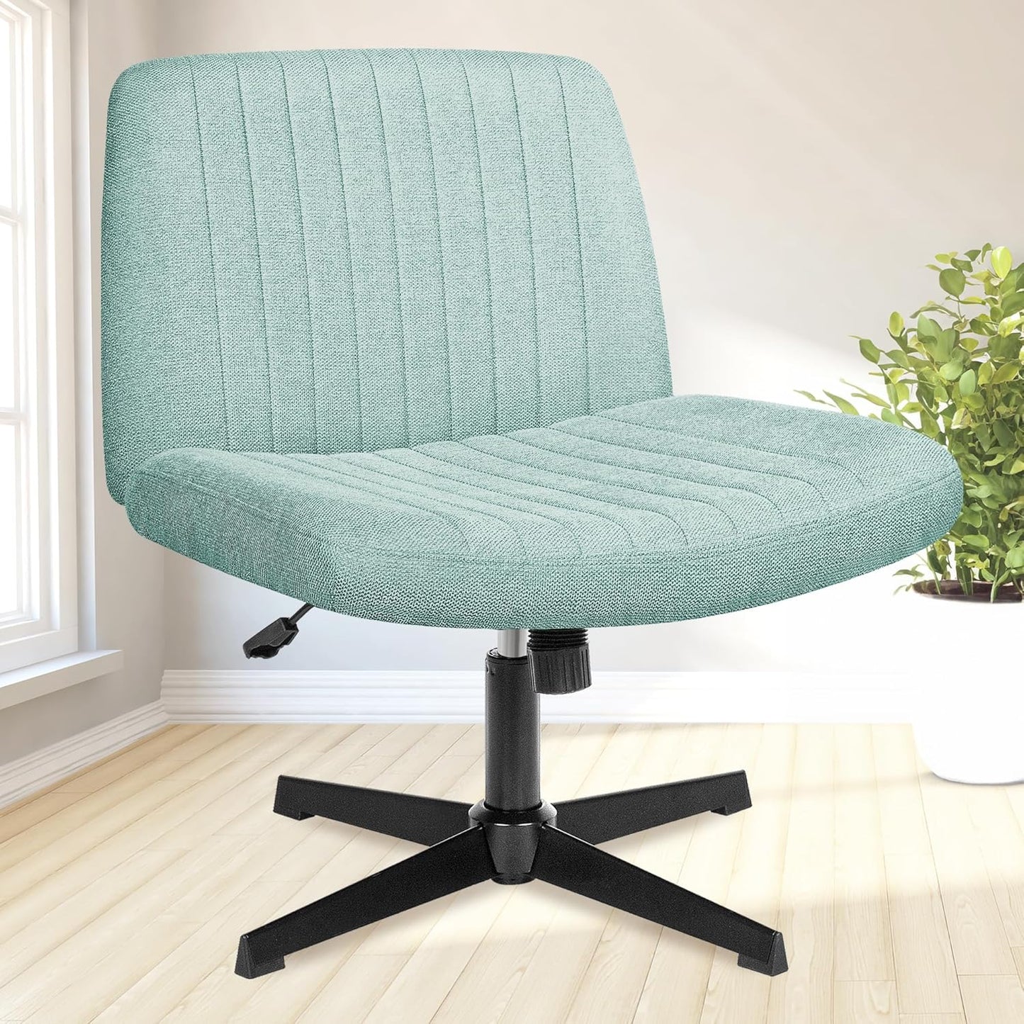 NEO Chair Criss Cross Chair - Stylish Armless Office Desk Chair