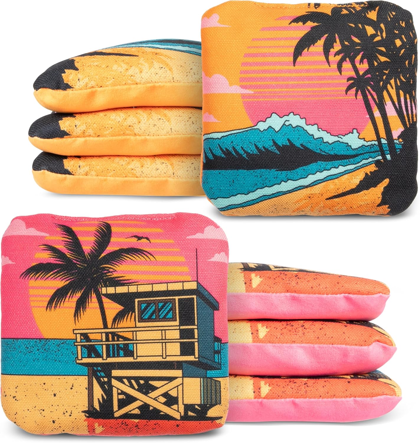 Pro Style Cornhole Bags - Tournament Series Dual Sided Set