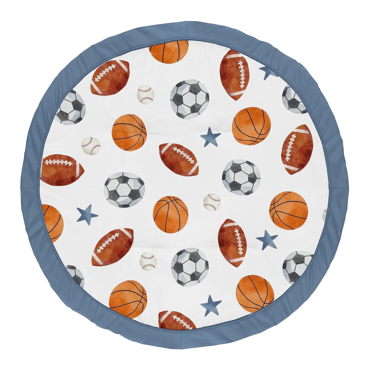 Sweet Jojo Designs Sports Theme Baby Play Mat for Infants
