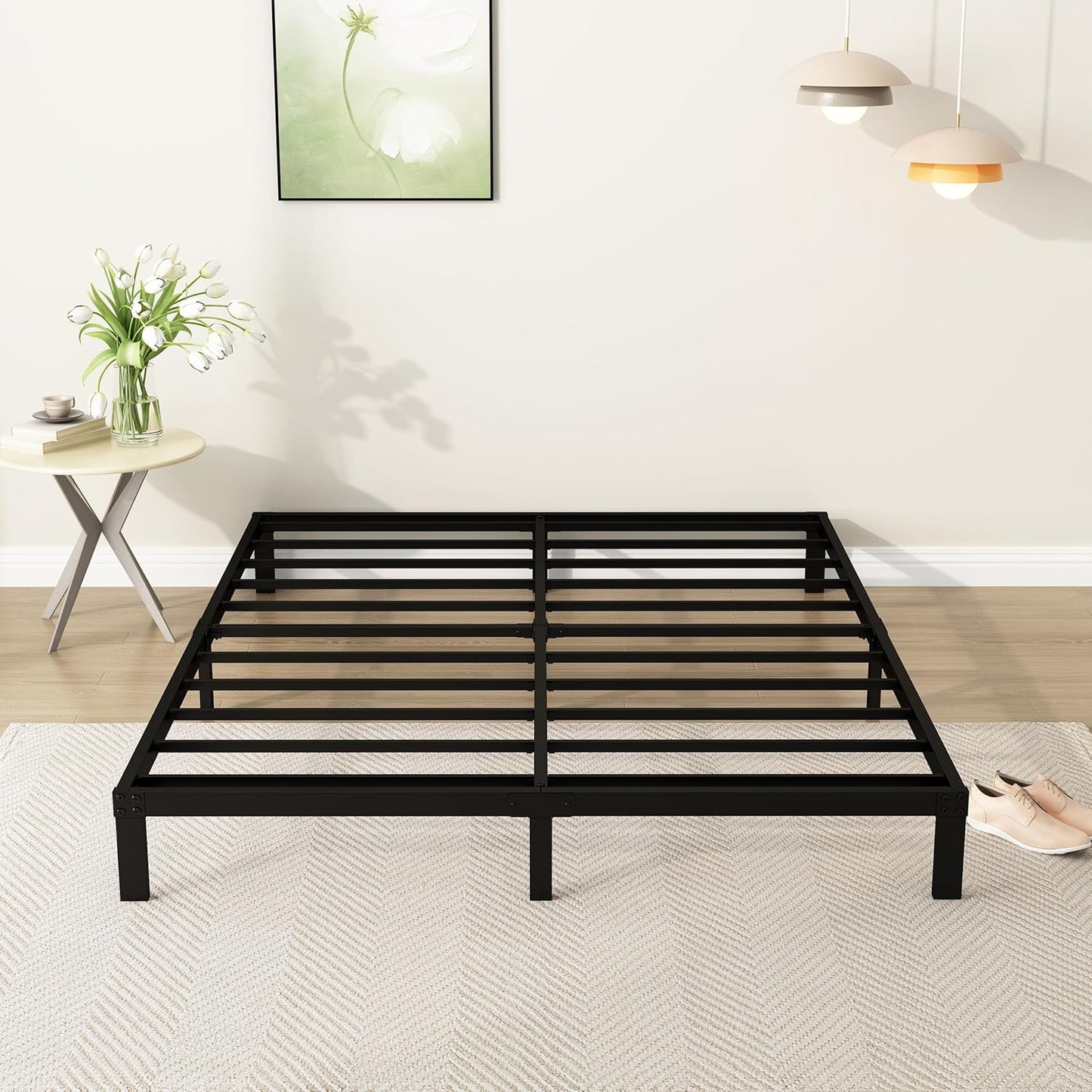 7 Inch Full Size Bed Frame Heavy Duty Metal Platform Foundation