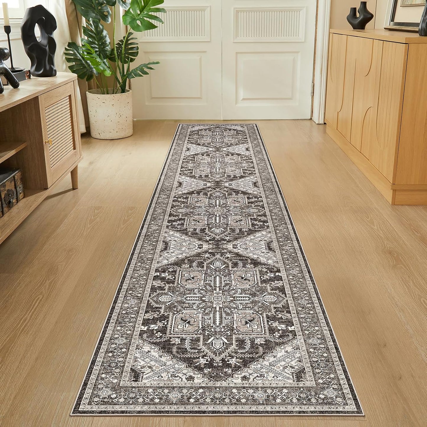 WITSHOCK Living Room Area Rugs 2x10: Soft Non-Slip Boho Carpet