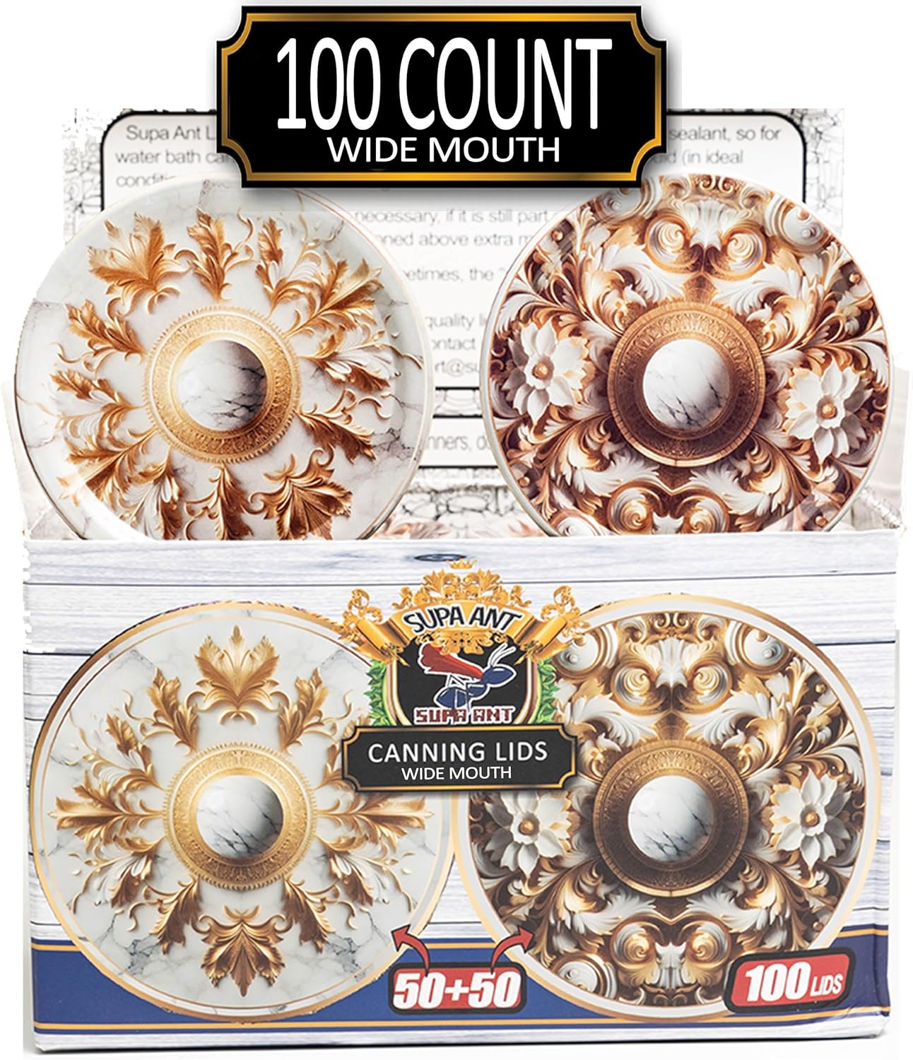 Supa Ant Wide Mouth Canning Lids for Perfect Food Preservation