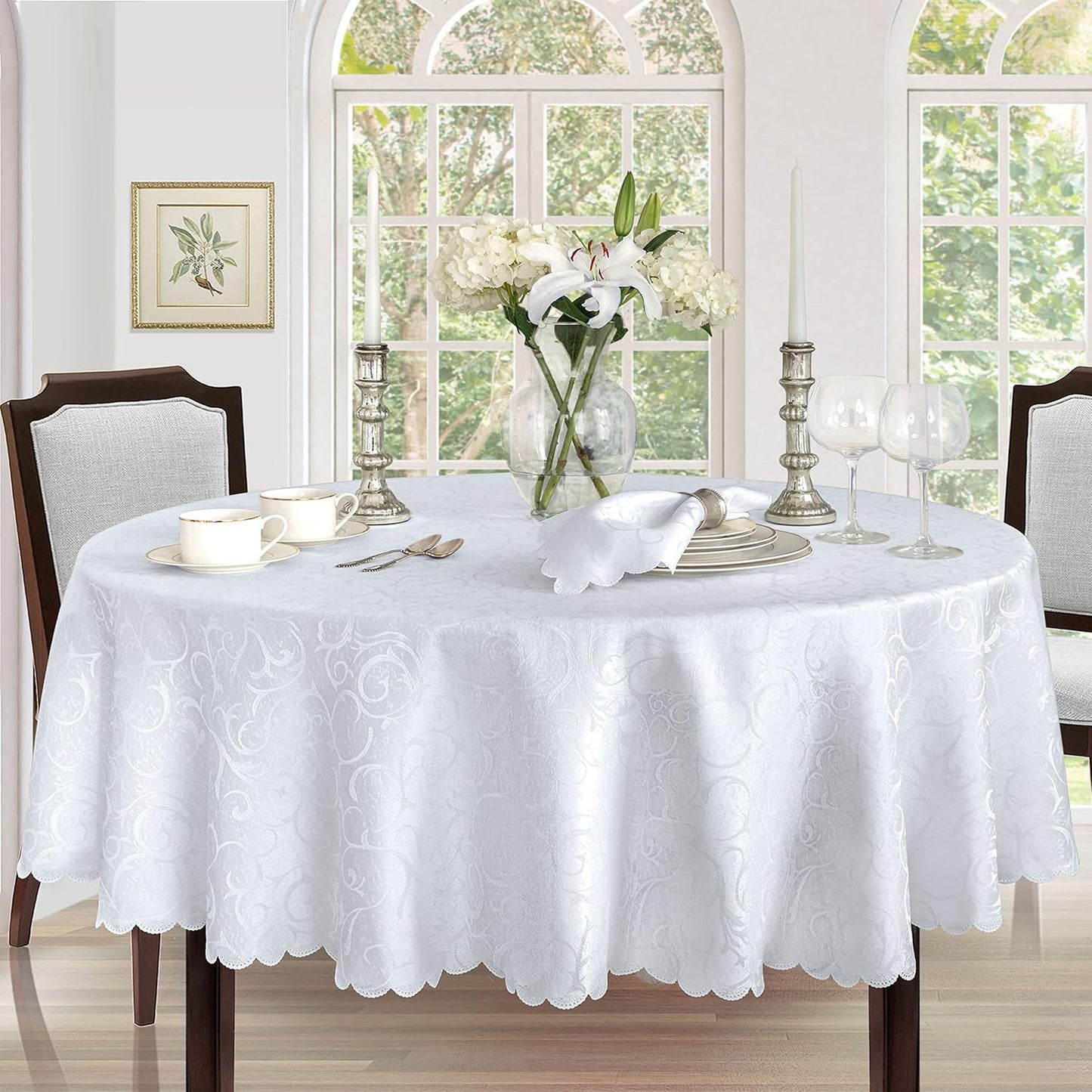 Elegant 60 x 102 Inch Oval Tablecloth for Thanksgiving Gatherings