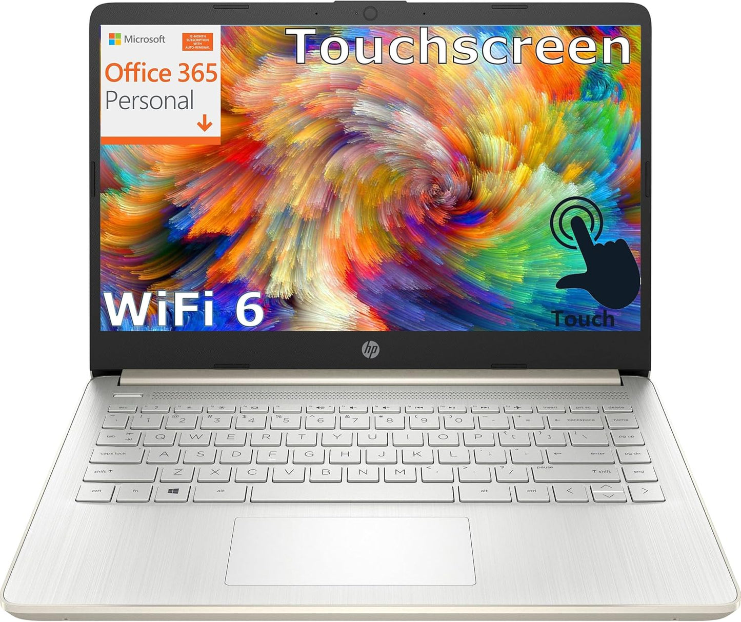 HP Touchscreen Laptop for Students with Office 365 Included