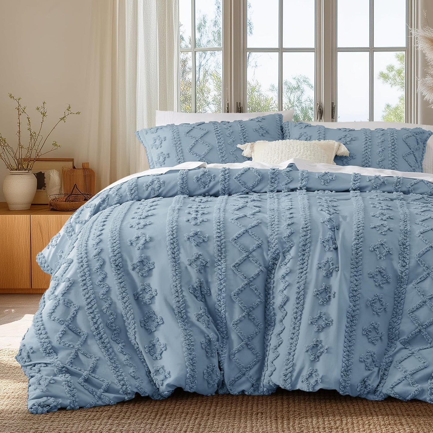 Boho Kids Duvet Cover Queen Size for Chic Bedroom Style